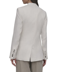 DKNY Dkny Stand Collar Peak Lapel Blazer