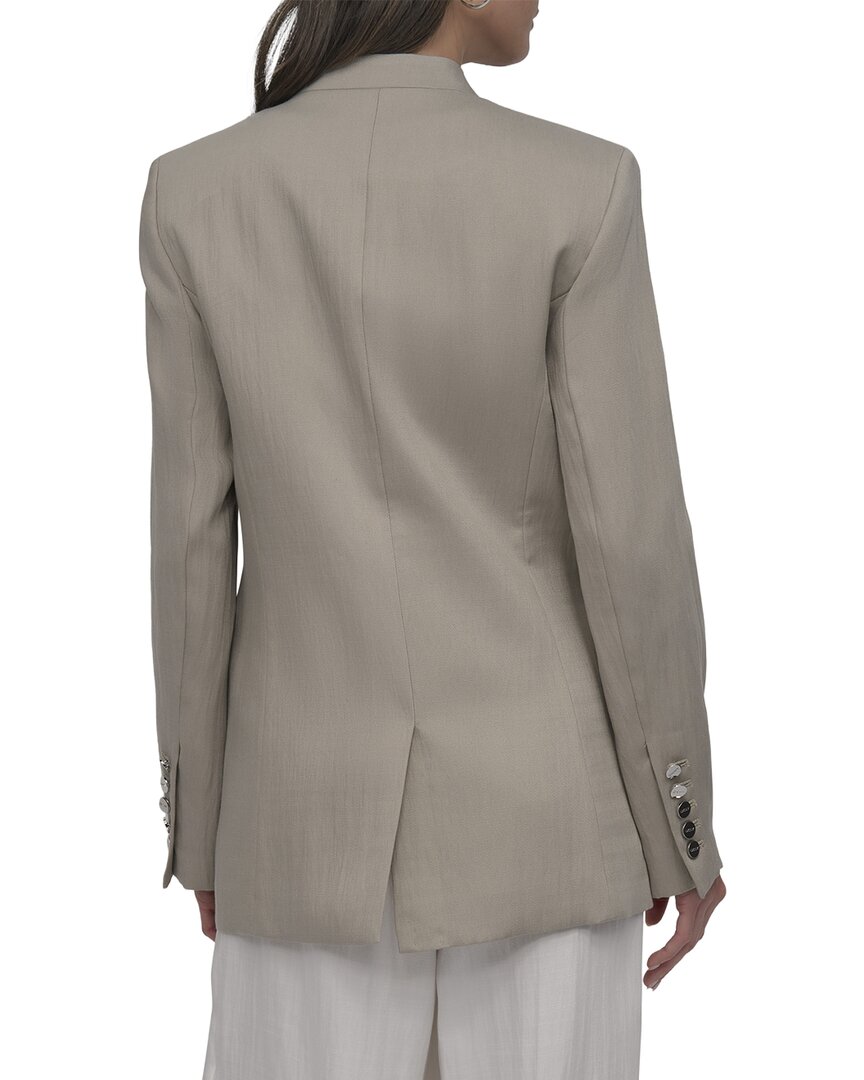 DKNY Dkny Stand Collar Peak Lapel Blazer
