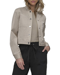 DKNY Dkny Cropped Sateen Jacket