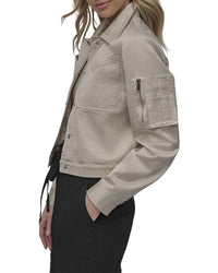 DKNY Dkny Cropped Sateen Jacket