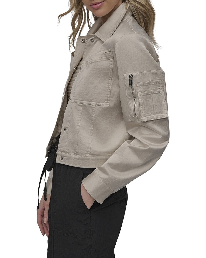 DKNY Dkny Cropped Sateen Jacket