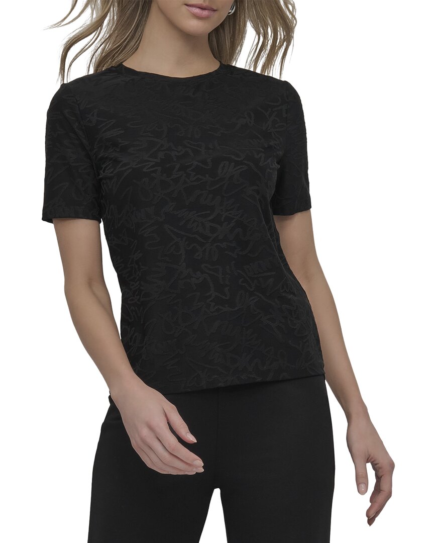DKNY Dkny Knit Graffiti Jacquard T-Shirt