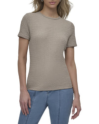 DKNY Dkny Textured Knit Top