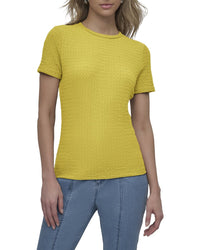 DKNY Dkny Textured Knit Top