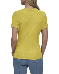 DKNY Dkny Textured Knit Top