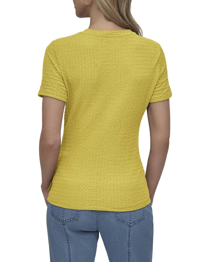 DKNY Dkny Textured Knit Top