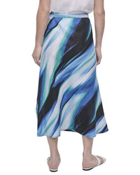 DKNY Dkny Printed Linen Skirt