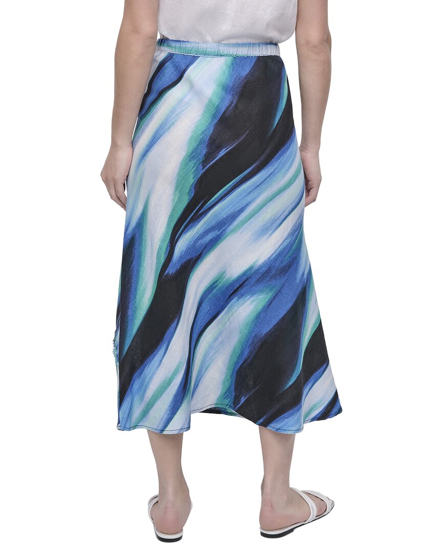 DKNY Dkny Printed Linen Skirt