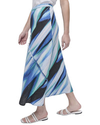 DKNY Dkny Printed Linen Skirt
