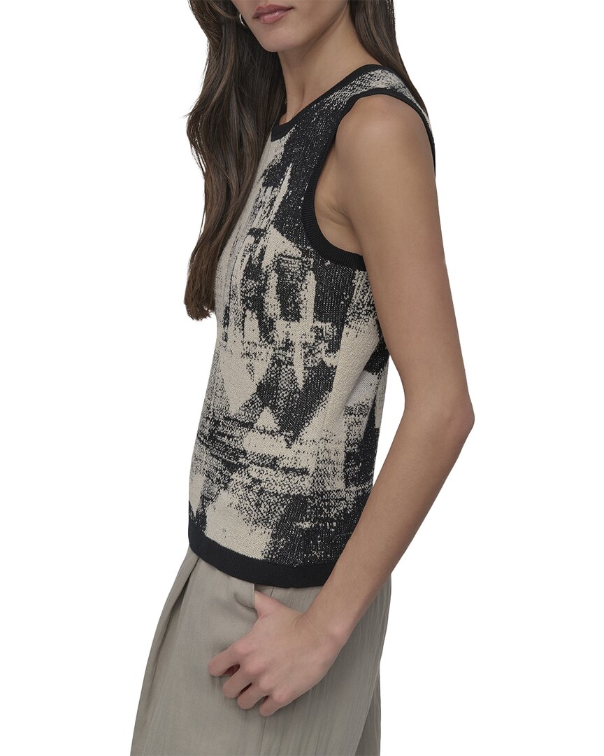 DKNY Dkny Boucle Printed Sweater