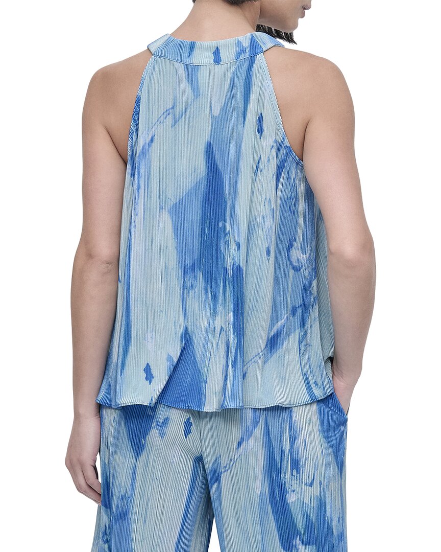 DKNY Dkny Printed Plisse Top