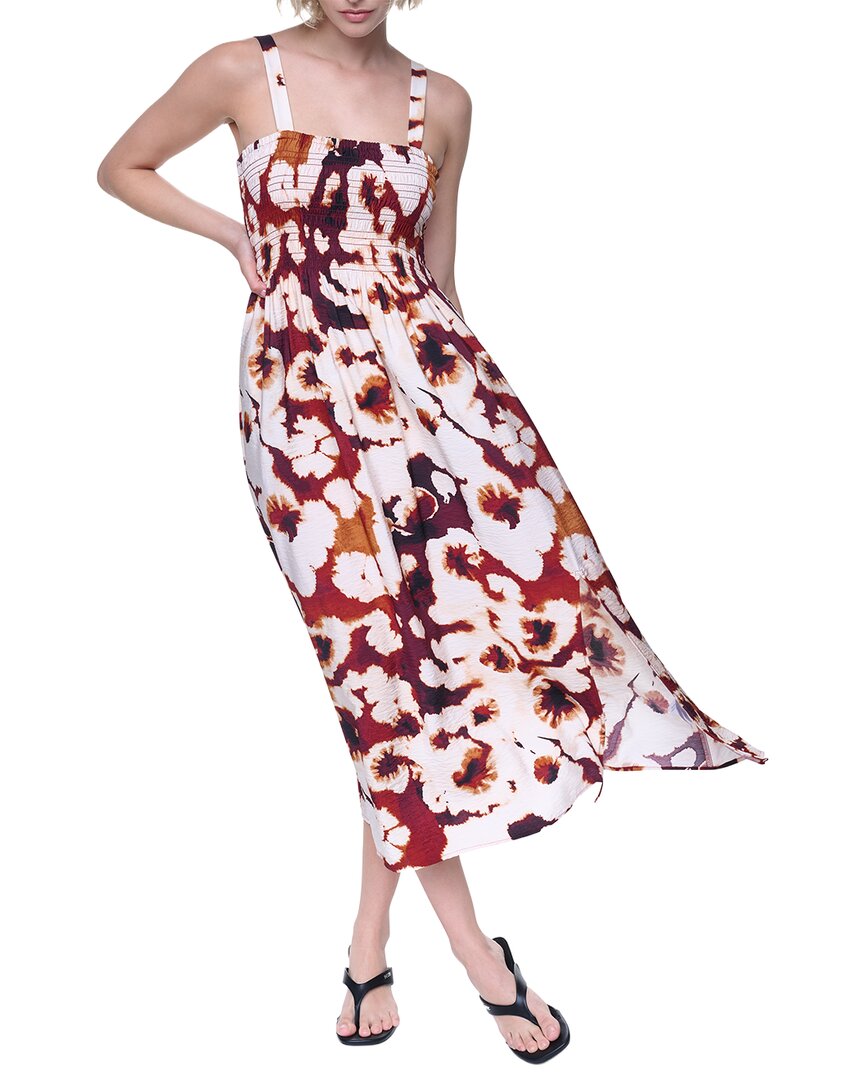 DKNY Dkny Printed Smocked Dress
