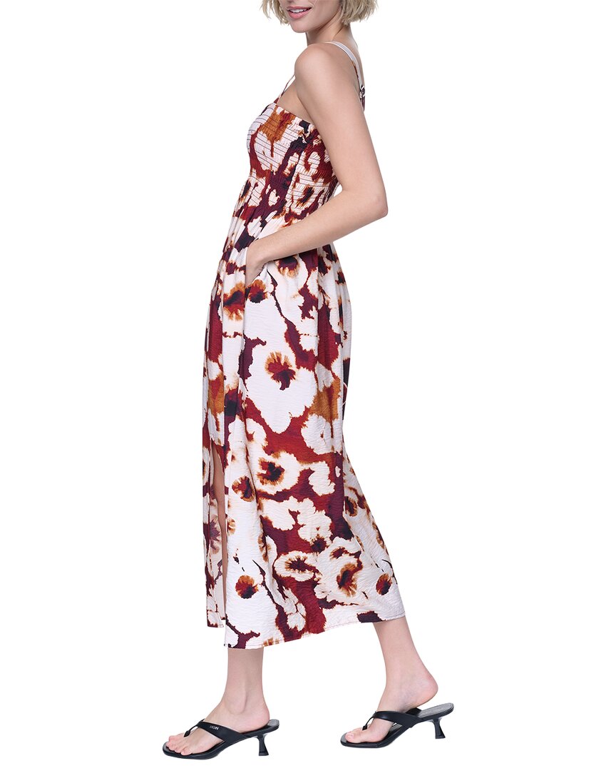 DKNY Dkny Printed Smocked Dress
