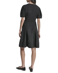 DKNY Dkny Lantern Silky Stretch Poplin Dress