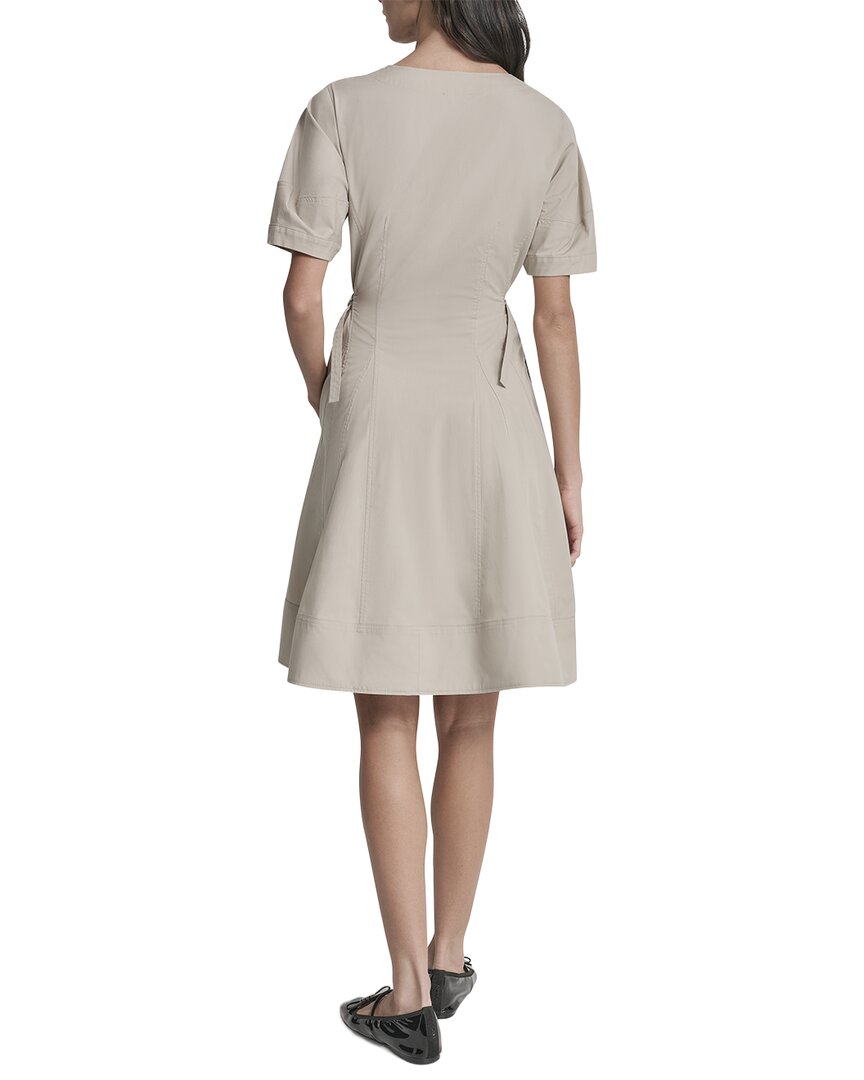 DKNY Dkny Lantern Silky Stretch Poplin Dress