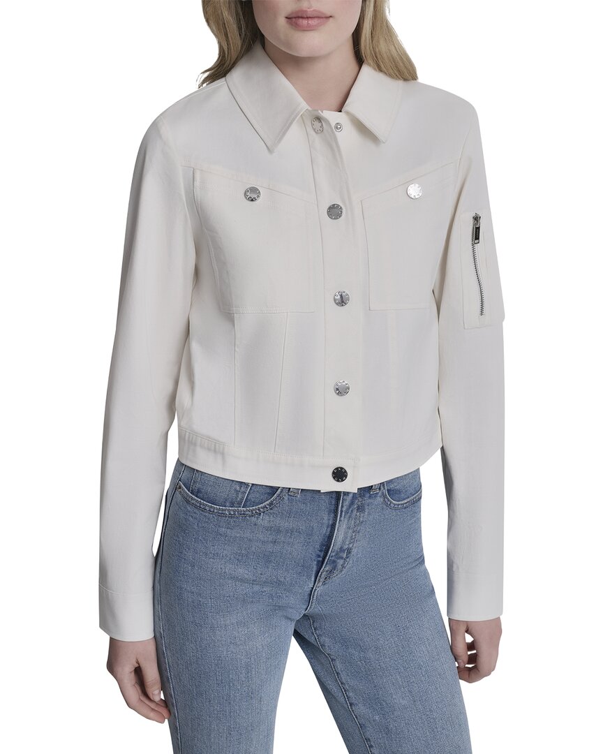 DKNY Dkny Twill Trucker Jacket