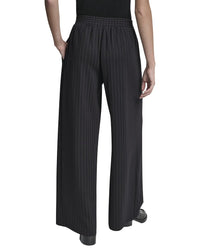 DKNY Dkny Straight Leg Pleated Pinstripe Pant