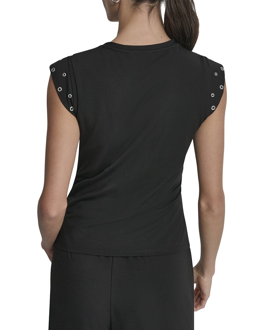 DKNY Dkny Stud Sleeve Top