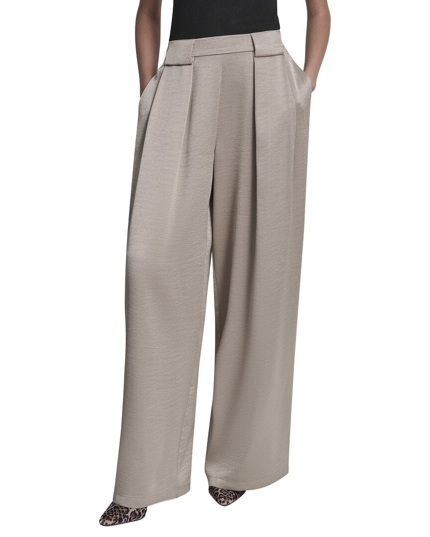 DKNY Dkny Pleated Wide Leg Pant