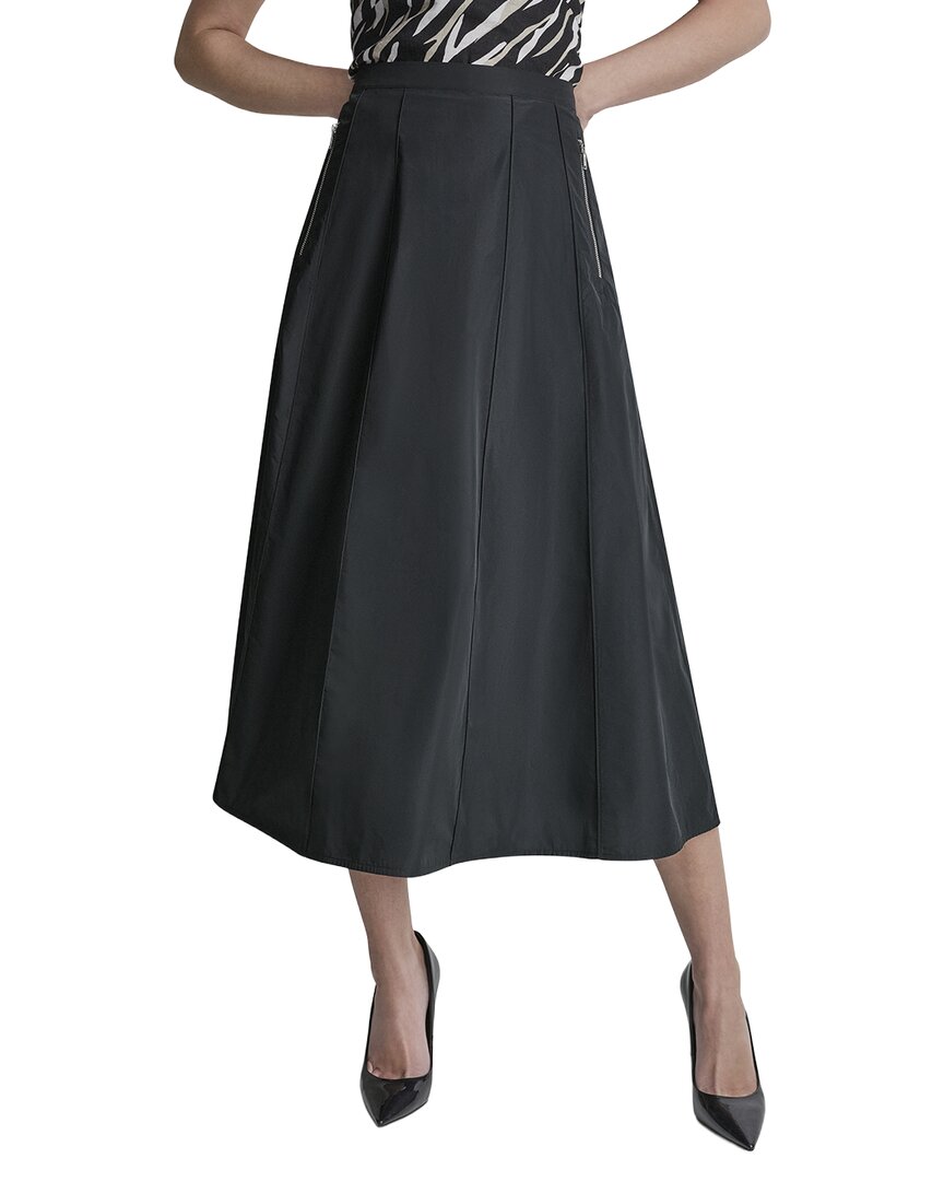 DKNY Dkny Taffeta Seamed Skirt