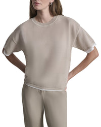 DKNY Dkny Boxy Two Layer Sweater