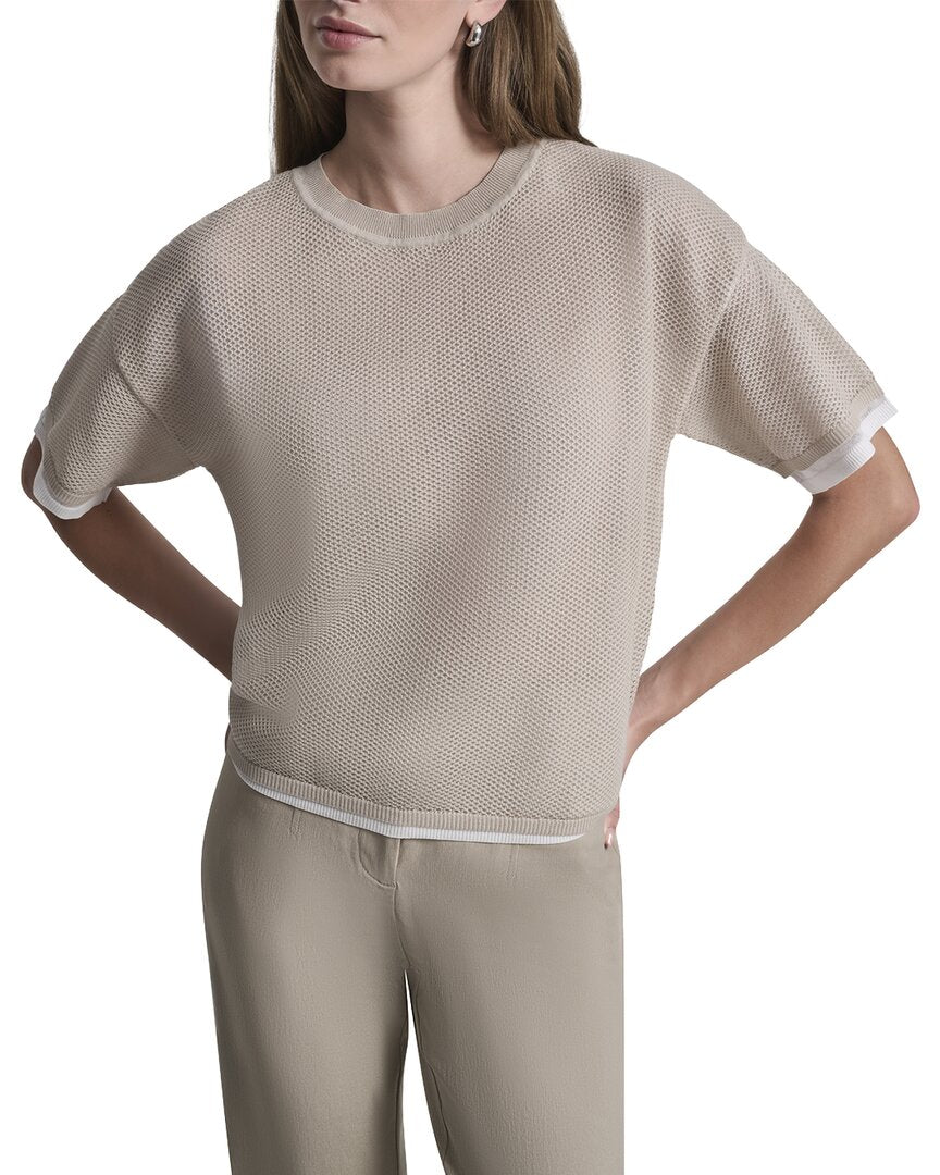 DKNY Dkny Boxy Two Layer Sweater