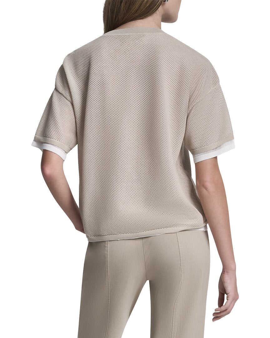 DKNY Dkny Boxy Two Layer Sweater