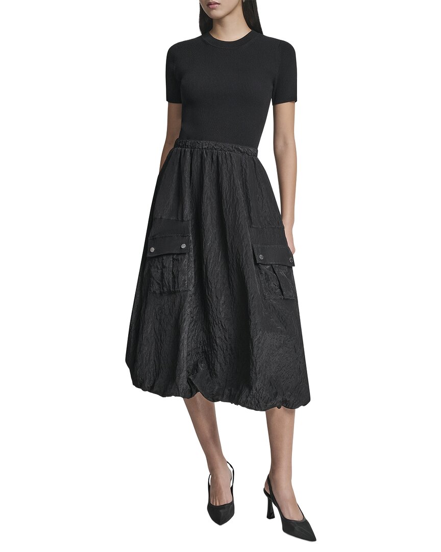 DKNY Dkny Mix Media Cargo Pocket Sweaterdress