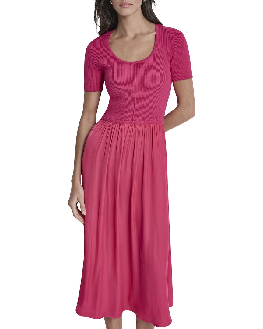 DKNY Dkny Mix Media Spun Sweaterdress