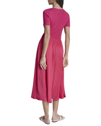 DKNY Dkny Mix Media Spun Sweaterdress