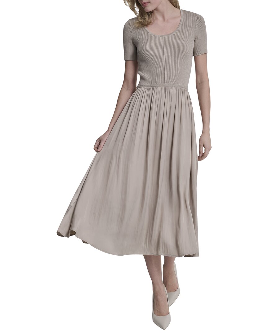 DKNY Dkny Mix Media Spun Sweaterdress