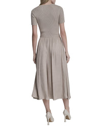 DKNY Dkny Mix Media Spun Sweaterdress