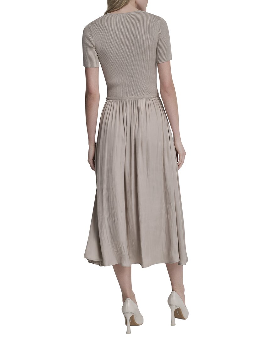 DKNY Dkny Mix Media Spun Sweaterdress