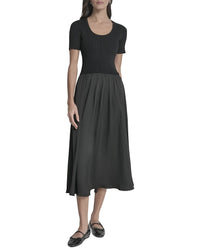DKNY Dkny Mix Media Spun Sweaterdress