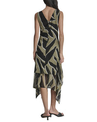 DKNY Dkny Layered Crinkle Chiffon Dress