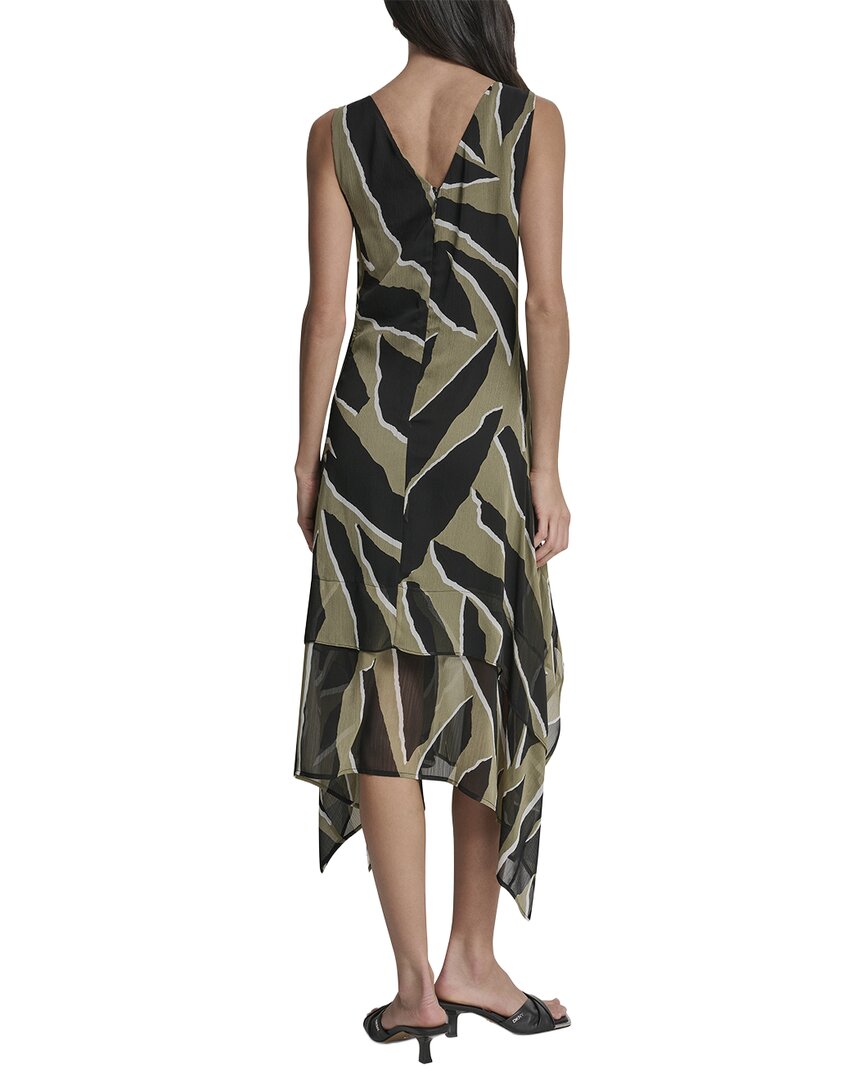 DKNY Dkny Layered Crinkle Chiffon Dress