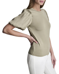 DKNY Dkny Mix Media Knit Top