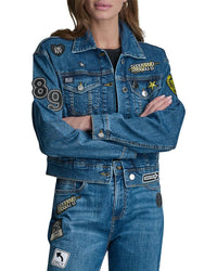 DKNY Dkny 1989 Pins & Patches Tribeca Wash Jacket