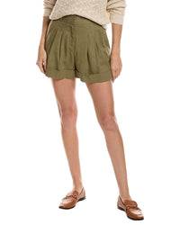 DKNY Dkny Pleated Linen-Blend Pant