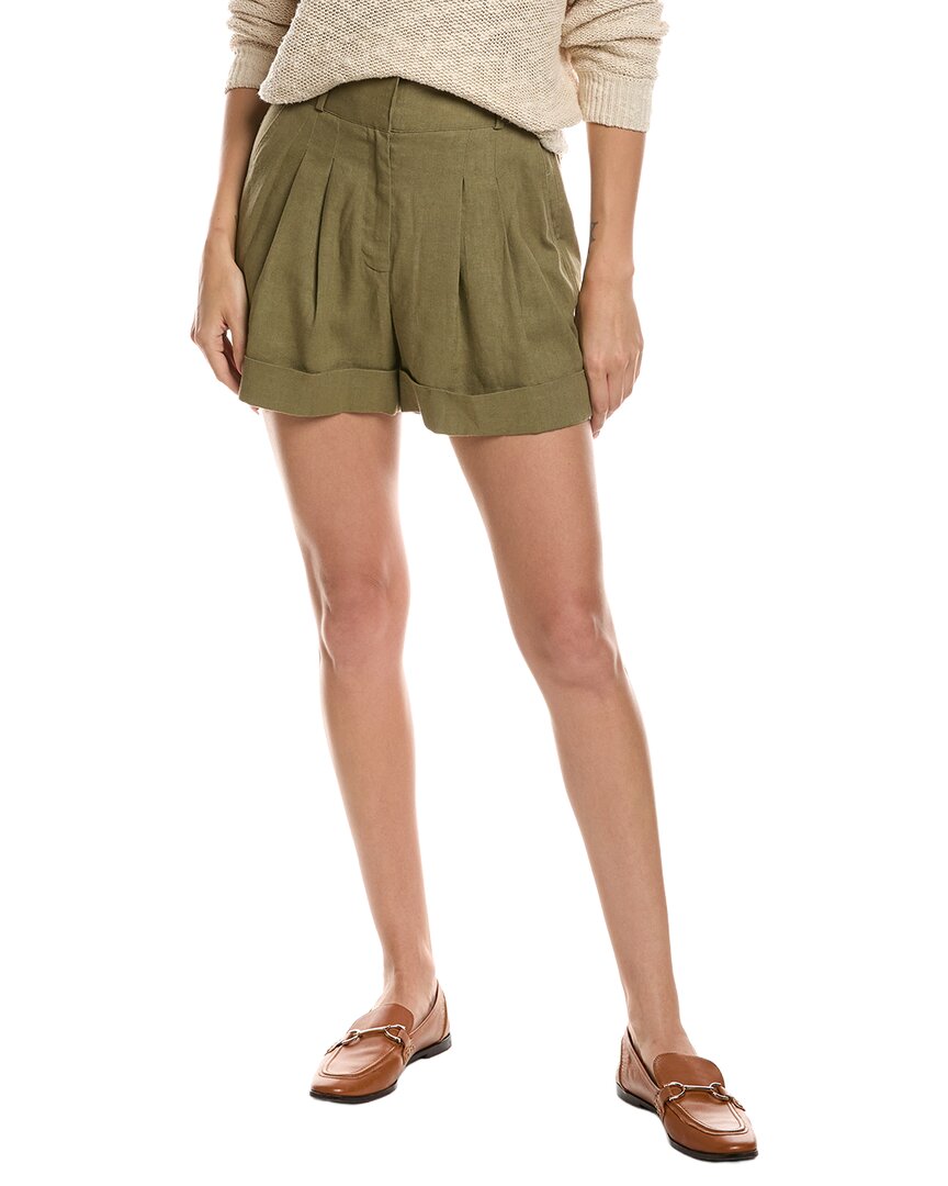 DKNY Dkny Pleated Linen-Blend Pant