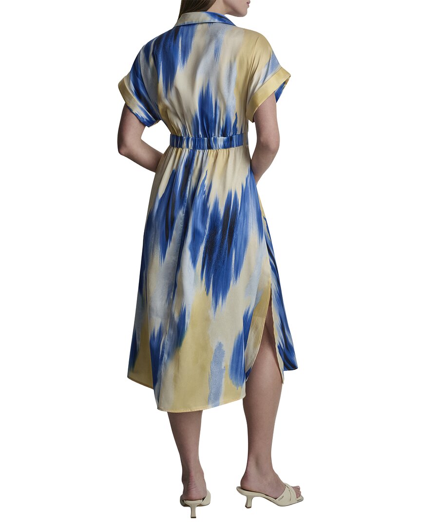 DKNY Dkny Printed Supple Satin Shirtdress