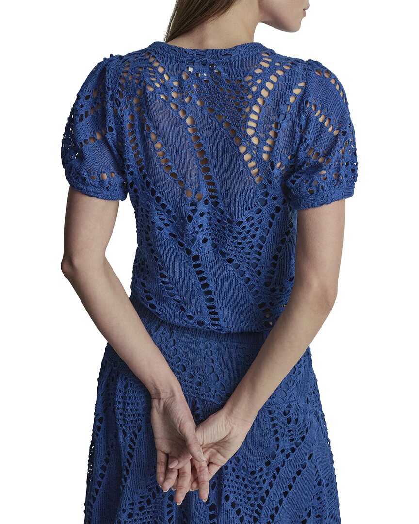 DKNY Dkny Crochet Leaf Top