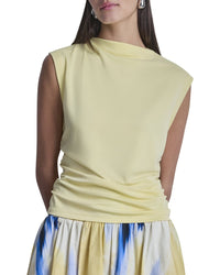 DKNY Dkny Side Ruch Pique Top