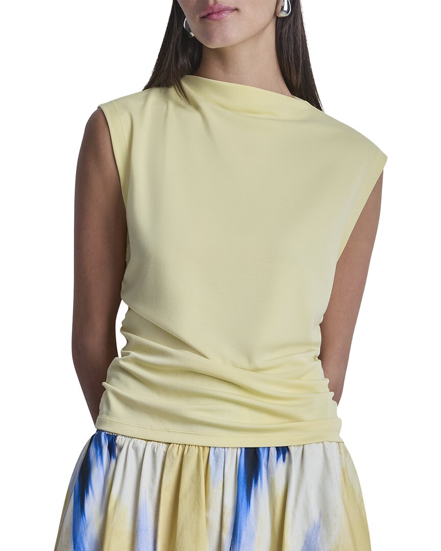 DKNY Dkny Side Ruch Pique Top