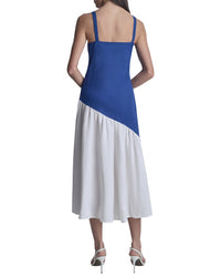 DKNY Dkny Colorblocked Hanky Linen Dress