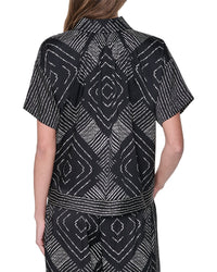 DKNY Dkny Drop-Shoulder Printed Top