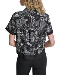 DKNY Dkny Printed Camp Shirt