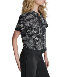 DKNY Dkny Printed Camp Shirt
