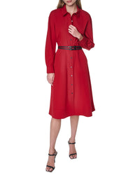 DKNY Dkny Roll Tab Button-Down Dress