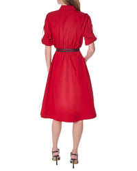 DKNY Dkny Roll Tab Button-Down Dress